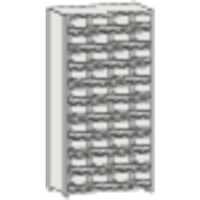 トラスコ中山 TRUSCO スチール製区分棚 KCM型 前当り付 875X250XH1800 4列10段 KC4100M 1台