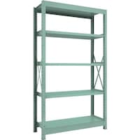 トラスコ中山 TRUSCO R3型中量棚 1200X450XH2100 5段 単体 R37455 1台