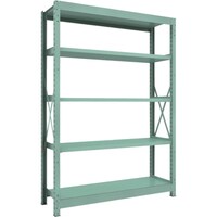 トラスコ中山 TRUSCO R3型中量棚 1500X450XH2100 5段 単体 R37555 1台