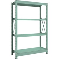 トラスコ中山 TRUSCO R3型中量棚 1200X450XH1800 4段 単体 R36454 1台