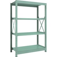 トラスコ中山 TRUSCO R3型中量棚 1200X600XH1800 4段 単体 R36464 1台