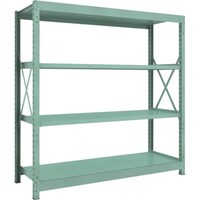 トラスコ中山 TRUSCO R3型中量棚 1800X600XH1800 4段 単体 R36664 1台