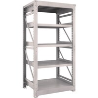 トラスコ中山 TRUSCO スチール製重量ボルト式棚 M10型 W900×D760×H1815 5段 単体 ネオグレー M106375 1台
