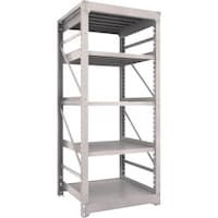 トラスコ中山 TRUSCO スチールラック M10型重量棚 900X900XH2100 5段 単体 ネオグレー M107395 1台