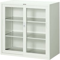トラスコ中山 TRUSCO スタンダード書庫(D515) ガラス引違 880XH880 N303GW 1台