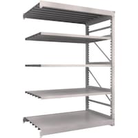 トラスコ中山 TRUSCO スチールラック M10型重量棚 1500X900XH2100 5段 連結 ネオグレー M107595B 1台