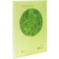 ナカバヤシ ナカバヤシ クリアブック/ウォーターカラーA4判20Pグリーン CBE3032G 1冊
