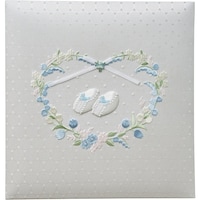 ナカバヤシ ナカバヤシ フエルアルバム誕生用100年台紙 ミルキーシューズ ブルー HLB750B 1冊