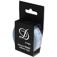 ナカバヤシ ナカバヤシ デコテープ/チェック/15mm/ライトブル DT15CHECKLB 1本