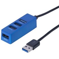 ナカバヤシ ナカバヤシ USB3.0+2.0 4ポートハブ 0.3m ブルー UH3064BL 1個