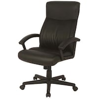 ナカバヤシ ナカバヤシ OAレザチェアハイバック ブラック CNL601BK 1台