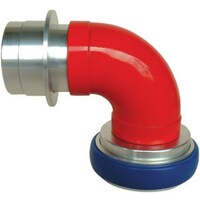 岩崎製作所 IWA 媒介金具 アルミ製 町野式女×町野式男 90度エルボ 65A