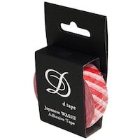 ナカバヤシ ナカバヤシ デコテープ/ストライプ/15mm/レッド DT15STRIPER 1本