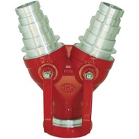 岩崎製作所 IWA 通水分岐管 アルミ製 双口接手町野式 マルチタイプ(2サイズ対応) 65×65/50