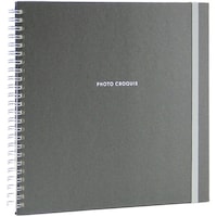 ナカバヤシ ナカバヤシ フォトクロッキー リング式 Mサイズ ブラック KAMWF150D 1冊