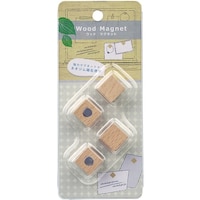 ナカバヤシ ナカバヤシ ウッドマグネット 角タイプ ナチュラル木目 WMG102NM 1個