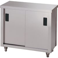 東製作所 アズマ ステンレス保管庫(片面引違戸) 鍵無し 900×450×800 AC900K 1台