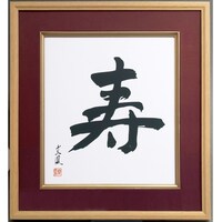 ナカバヤシ ナカバヤシ 木製色紙額/寿/エンジ