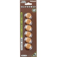 ナカバヤシ ナカバヤシ ウッドマグネットナチュラル木目/直径20mm WMG206NM 1個