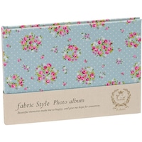 ナカバヤシ ナカバヤシ 100年台紙アルバム B6 ラブリーフラワー ブルー HB6B135B 1冊