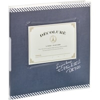 ナカバヤシ ナカバヤシ かけるーの台紙アルバムデコルーレ/M/ブルー KMB201B 1個