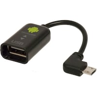 ナカバヤシ ナカバヤシ OTGケーブルLコネクタ10cm/ブラック