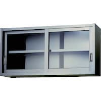 東製作所 アズマ ステンレス吊戸棚(ガラス戸) 900×300×450 AS900GS450 1台
