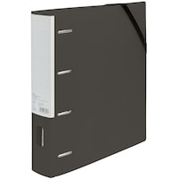 ナカバヤシ ナカバヤシ どっさり個別Dリングファイル 4穴 A4ワイド・S ブラック