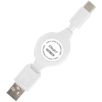 ナカバヤシ ナカバヤシ 巻き取り式 TypeCケーブル 2A対応 0.6m/ホワイト