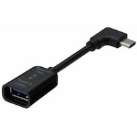 ナカバヤシ ナカバヤシ USB3.1/AC変換ケーブルL型/10cm/ブラック