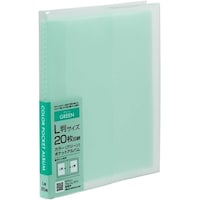 ナカバヤシ ナカバヤシ カラーポケットアルバム L20 グリーン PCL20G 1冊