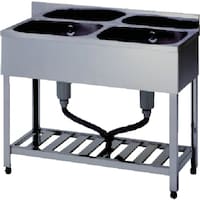 東製作所 アズマ 二槽シンクBG無ホース付 1800×600×800 HPC21800 1台