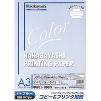 ナカバヤシ ナカバヤシ コピー&プリンタ用紙 A3 ブルー HCP3101B 1冊