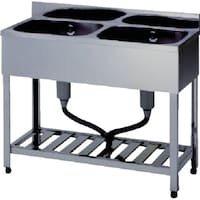 東製作所 アズマ 二槽シンクBG無ホース付 750×450×800 KPC2750 1台