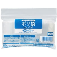 プラス PLUS 121002)ポリ袋チャック付100枚50×70 B800J