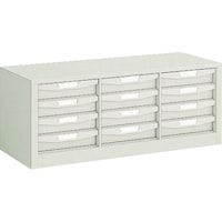 トラスコ中山 TRUSCO ウォールユニットコンビWUN型 パーツケース 792X311X314 引出X12 ネオグレー WUN12AW 1台