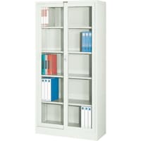 トラスコ中山 TRUSCO スタンダード書庫(D400) ガラス引違 880XH1790 N603G 1台
