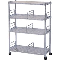 アイリスオーヤマ IRIS 539583 メタルラックミニ(ポール径19)ブックシェルフ 660×275×910 MMB623 1台