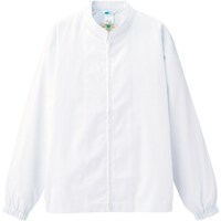 ミドリ安全 ミドリ安全 白衣 男女共用 長袖ブルゾン MHS25 上 ホワイト 4L MHS25UE4L 1着