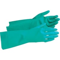 ミドリ安全 ミドリ安全 ニトリル炊事用手袋 ベルテ252 グリーン 厚手 L 10双