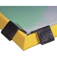 エーエム・プロダクツ pig スピルブロッカーダイク コーナー 黄 PLR206 1個