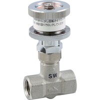 アソー ASOH チッコロα 内×内ネジ型 パネル+ロック+開度指示 PT1/4