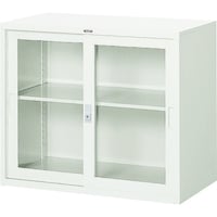 トラスコ中山 TRUSCO スタンダード書庫(A3横長 A4縦長)ガラス引違 W880XD515XH750 FJG52G7 1台