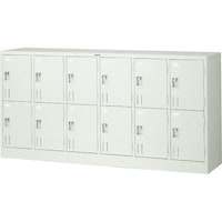 トラスコ中山 TRUSCO 多人数ロッカー12人用 1775X415XH880 南京錠式 SHG12B 1台