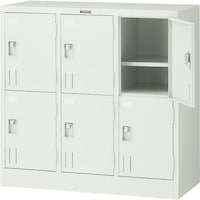 トラスコ中山 TRUSCO 多人数ロッカー6人用 900X415XH880 南京錠式 SHG6B 1台