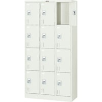 トラスコ中山 TRUSCO 多人数用ロッカー12人用 900X380XH1790 手ぶらキー式 SVG12K 1台