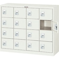 トラスコ中山 TRUSCO シューズケース 16人用 1050X380XH880 手ぶらキー SC16WK 1台