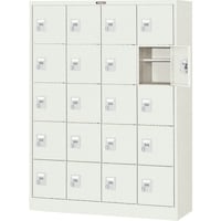 トラスコ中山 TRUSCO シューズケース 20人用 1050X380XH1437 手ぶらキー SC20WK 1台