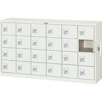 トラスコ中山 TRUSCO シューズケース 24人用 1552X380XH880 手ぶらキー SC24K 1台