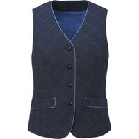 サーウ゛ォ GROW カラード・ウィンドーペンベスト紺系07 GVEL2058K507 1着